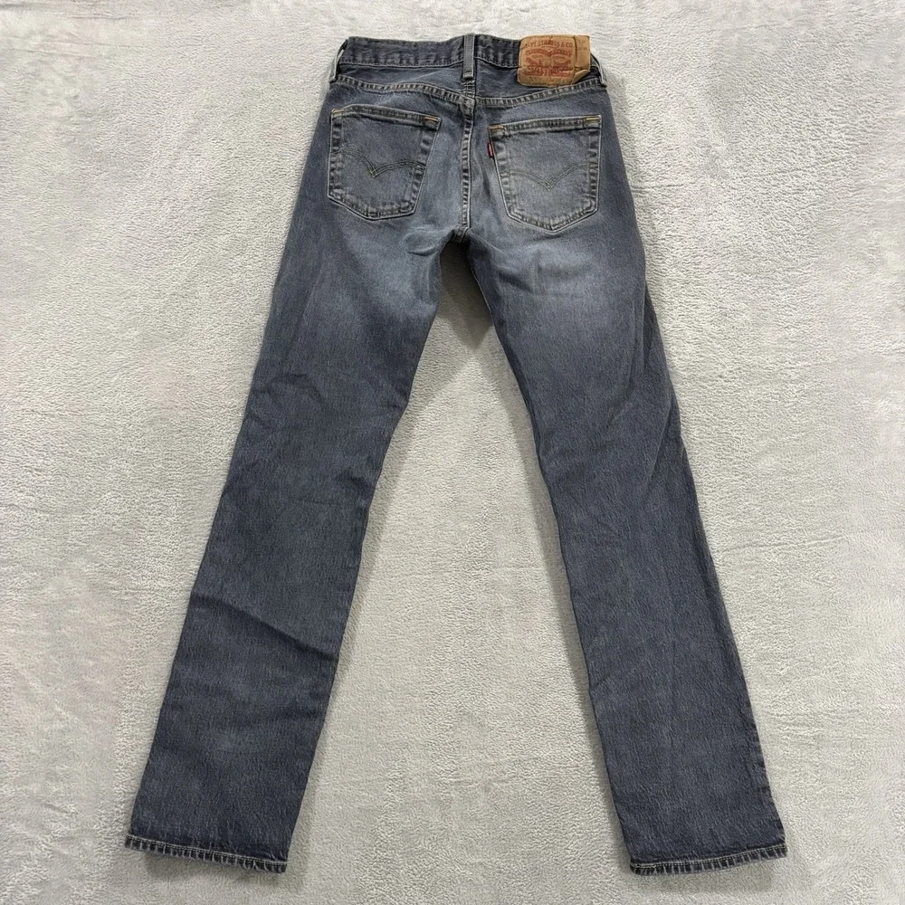Levi's 501 Jeans Men's 28x32 Rigid Button Fly Original Straight Blue Denim Pants